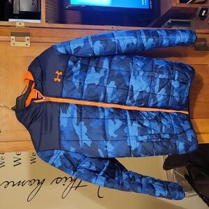 Youth Large 14 Hooded Puffer Jacket Under Armour